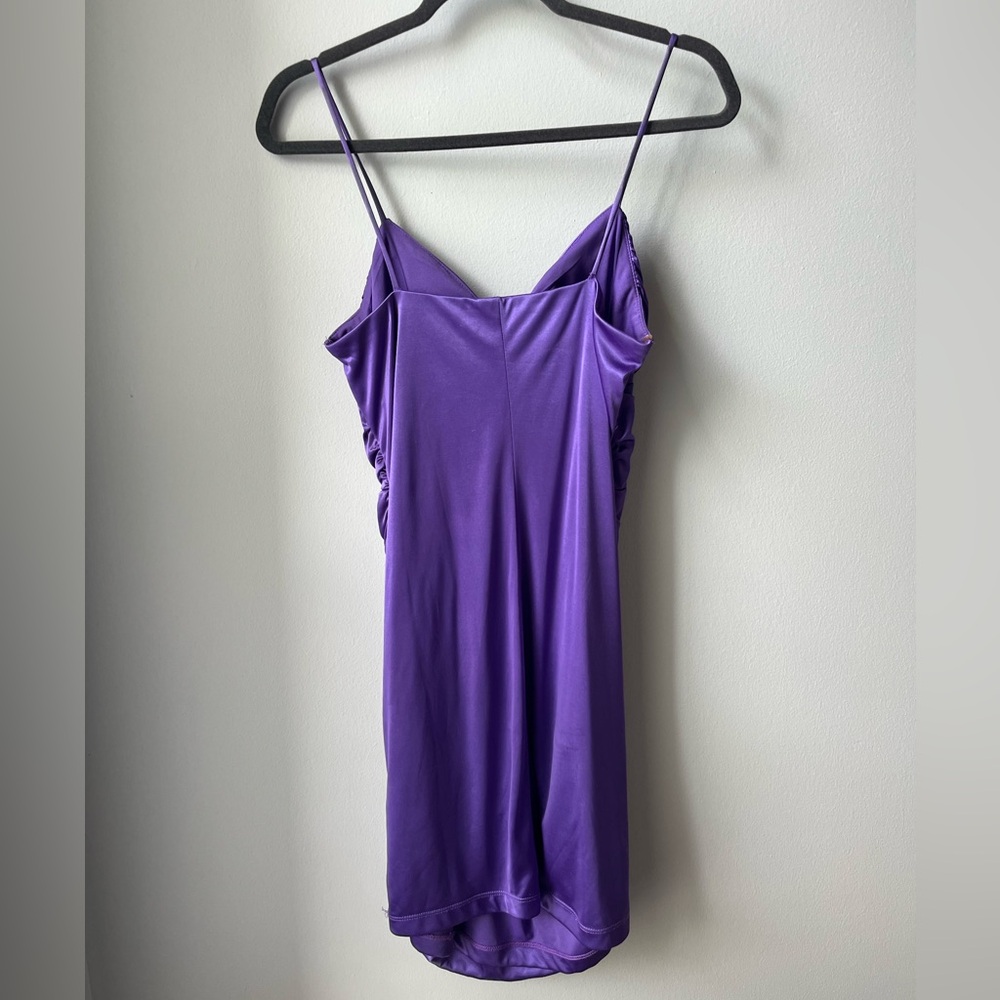 City Triangle Purple Mini Dress Size Large - Picture 2 of 4